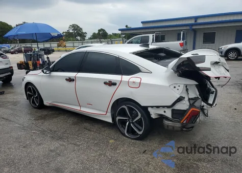 2021 Honda Accord Sport из США, поврежденный, VIN 1HGCV1F3XMA044952